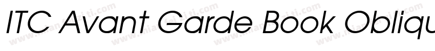 ITC Avant Garde Book Oblique SWA字体转换
